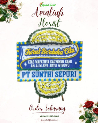 Papan Bunga Duka di Tumumpa Satu